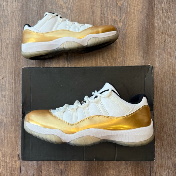 Nike Air Jordan 11 XI Retro Low Closing Ceremony Gold White